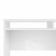 TVILUM Function Plus Schreibtisch, m. 1 Tür, 2 Fächern und 1 Schublade - weiße Folie und Kunststoff (110,2x48,2)
