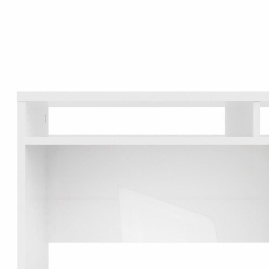 TVILUM Function Plus Schreibtisch, m. 1 Tür, 2 Fächern und 1 Schublade - weiße Folie und Kunststoff (110,2x48,2)