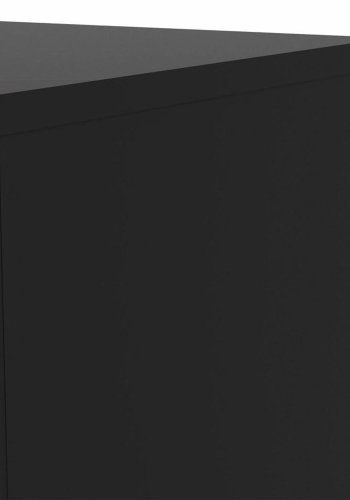 TVILUM Pepe sengebord, m. 2 skuffer - sort folie og plastik (40x40,25)