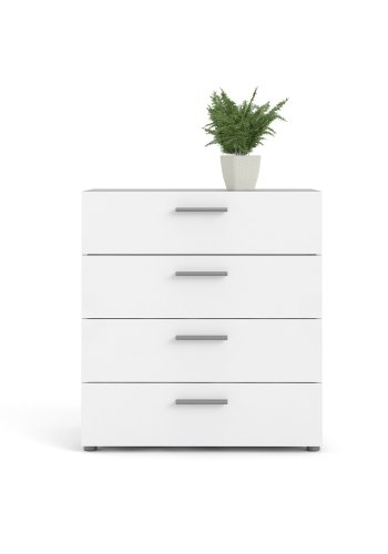 TVILUM Pepe Kommode - weißes Holz, mit 4 Schubladen