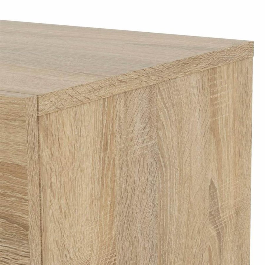 TVILUM Pepe Kommode, m. 4 Schubladen - eichenfarbene Folie und Kunststoff