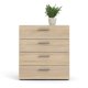 TVILUM Pepe Kommode, m. 4 Schubladen - eichenfarbene Folie und Kunststoff