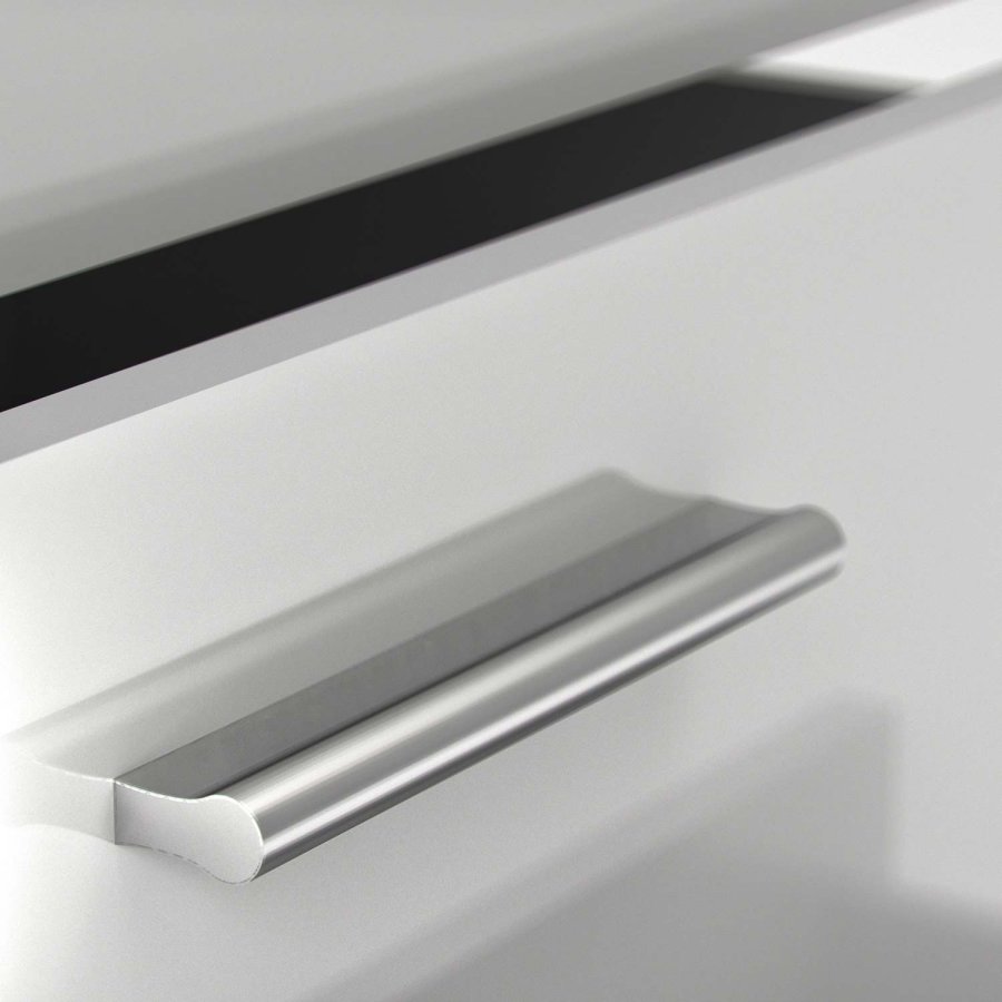 TVILUM Pepe Kommode - Eiche Struktur/Weiß Hochglanz, m. 4 Schubladen 