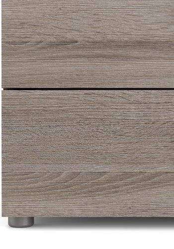 TVILUM Pepe Kommode, m. 4 Schubladen - Trüffelfolie und Kunststoff