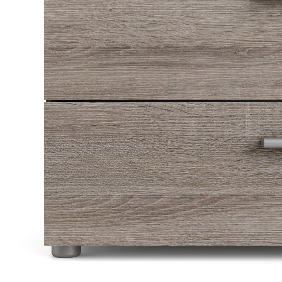 TVILUM Pepe Kommode, m. 4 Schubladen - Trüffelfolie und Kunststoff
