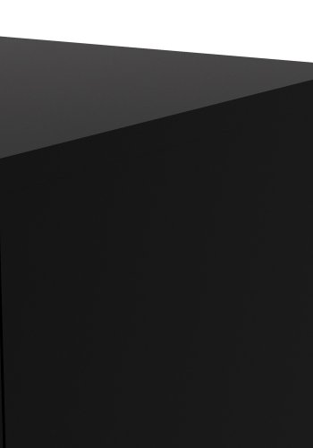 TVILUM Pepe Kommode, m. 4 Schubladen - schwarze Folie und Kunststoff