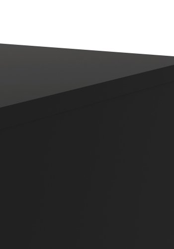 TVILUM Pepe Doppelkommode mit 8 Schubladen - schwarze Folie und Kunststoff