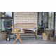 HOUSE NORDIC Trieste hagesofa, med pute - naturlig polyrattan og metall