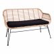 HOUSE NORDIC Trieste hagesofa, med pute - naturlig polyrattan og metall