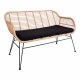 HOUSE NORDIC Trieste hagesofa, med pute - naturlig polyrattan og metall