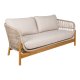HOUSE NORDIC Terracina Lounge Sofa - Loungesofa, akasie, beige, inkl. pute