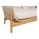 HOUSE NORDIC Terracina Lounge Sofa - Loungesofa, akasie, beige, inkl. pute
