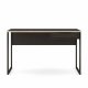 TVILUM Function Plus skrivebord, m. skuffe - sort folie og sort stl (130x48,4)