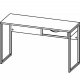 TVILUM Function Plus skrivebord, m. skuffe - hvid folie og hvid stl (130x48,4)
