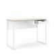 TVILUM Function Plus skrivebord, m. skuffe - hvid folie og hvid stl (110x48,4)