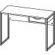 TVILUM Function Plus skrivebord, m. skuffe - hvid folie og hvid stl (110x48,4)