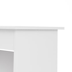 TVILUM Function Plus skrivebord, m. 1 rum og 4 skuffer - hvid folie og melamin (109,3x48,5) - TVILUM