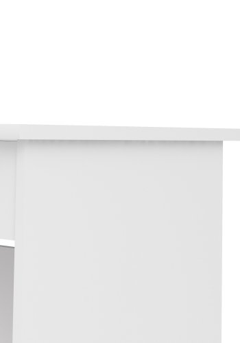 TVILUM Function Plus Schreibtisch, m. 1 Fach und 4 Schubladen - weiße Folie und Melamin (109,3x48,5)