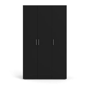 TVILUM Pepe garderobe, m. 3 d�rer - sort folie