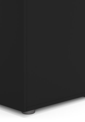 TVILUM Pepe garderobeskab, m. 3 l�ger - sort folie