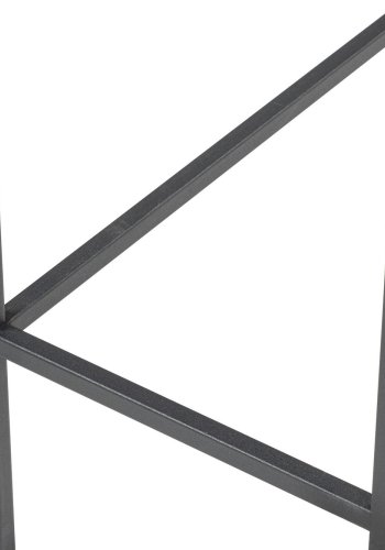 FUNZI LIVING Konsollbord i lerret, rektangulrt - glass og svart metall (100x30)