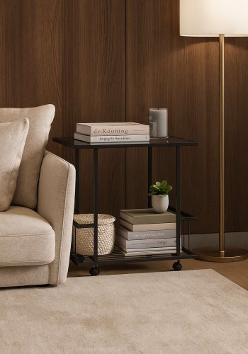 NORDVÄRK Fuji - sort, rgfarvet sidebord