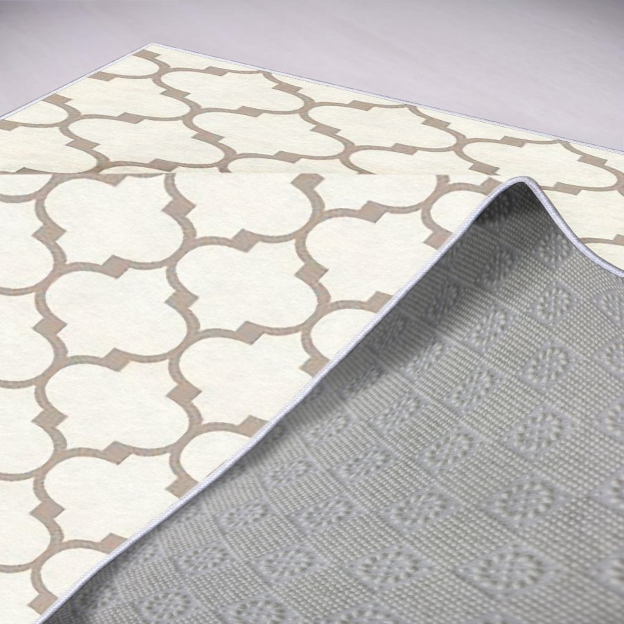 TEPPI WOOKECE304 gulvtppe m. mnster, rektangulr - multifarvet polyester (180x280)