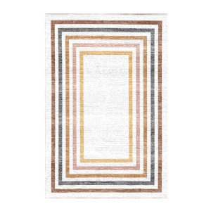 TEPPI EEXFAB878 mnstret teppe, rektangulrt - flerfarget bomull (160x230)