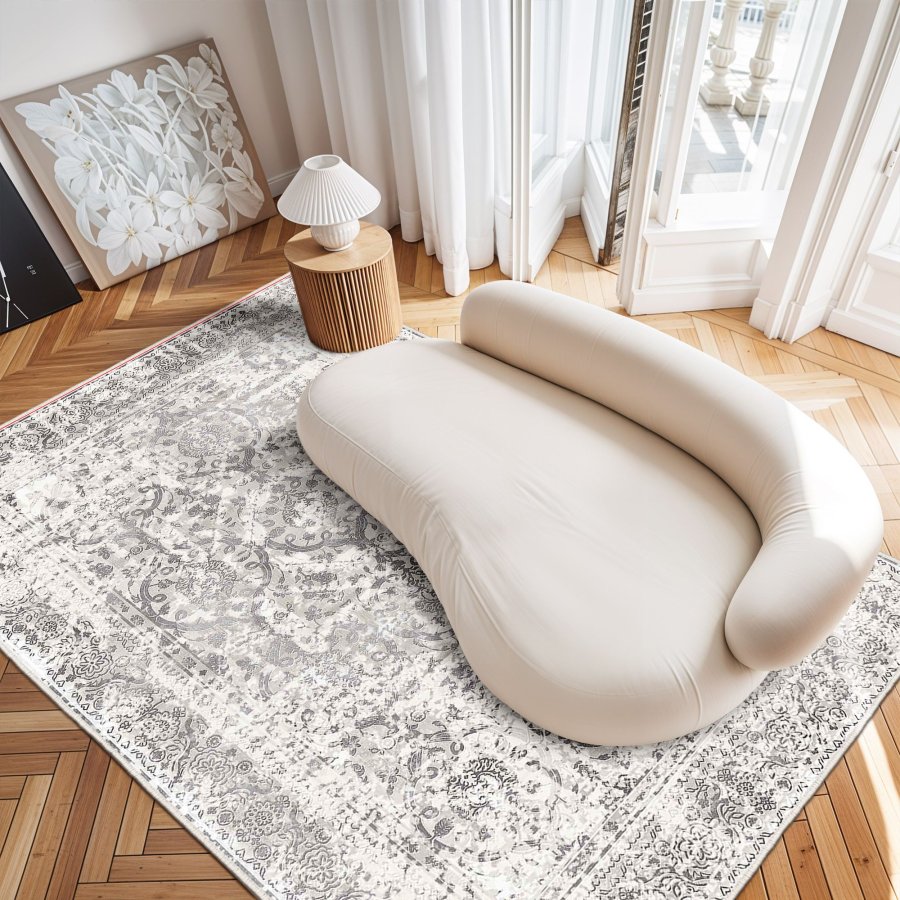 TEPPI WOOSONIL082 mnstret teppe, rektangulrt - flerfarget bomull (120x180)