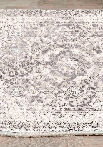 TEPPI WOOSONIL082 gulvtppe m. mnster, rektangulr - multifarvet bomuld (160x230)