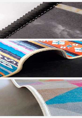 TEPPI WOOSONIL082 gulvtppe m. mnster, rektangulr - multifarvet bomuld (160x230)