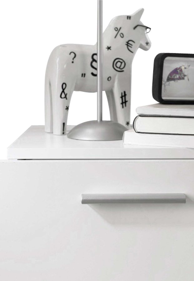 
TVILUM Pepe kommode - hvidt træ, m. 4 skuffer
