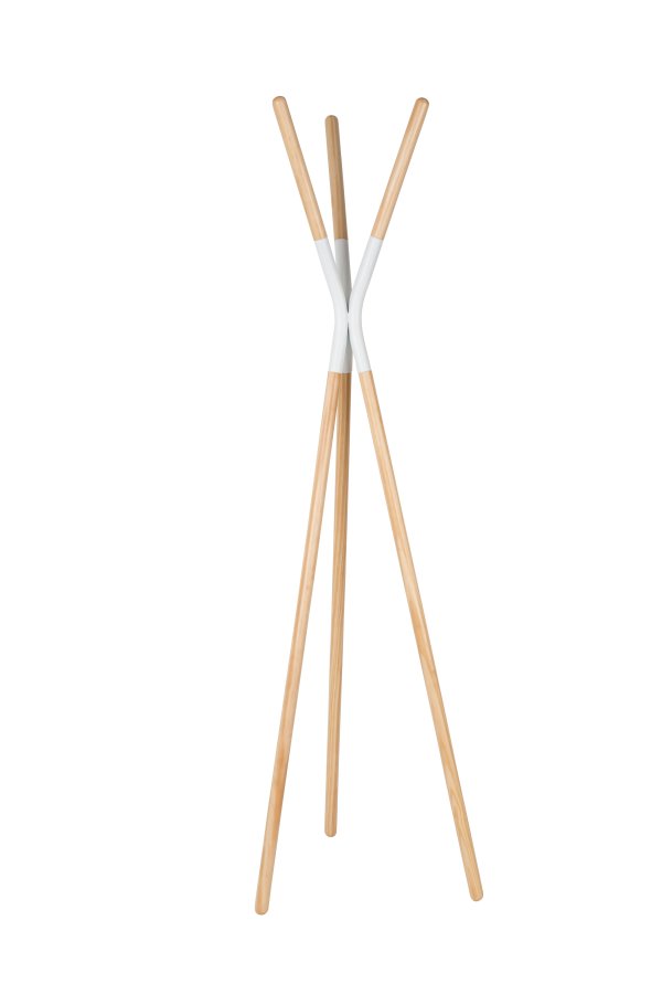 ZUIVER Pinnacle butler - hvit og naturlig grantre