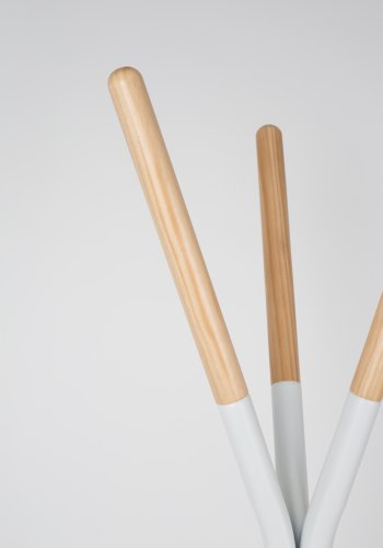 ZUIVER Pinnacle butler - hvit og naturlig grantre