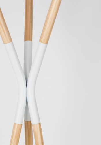 ZUIVER Pinnacle butler - hvit og naturlig grantre