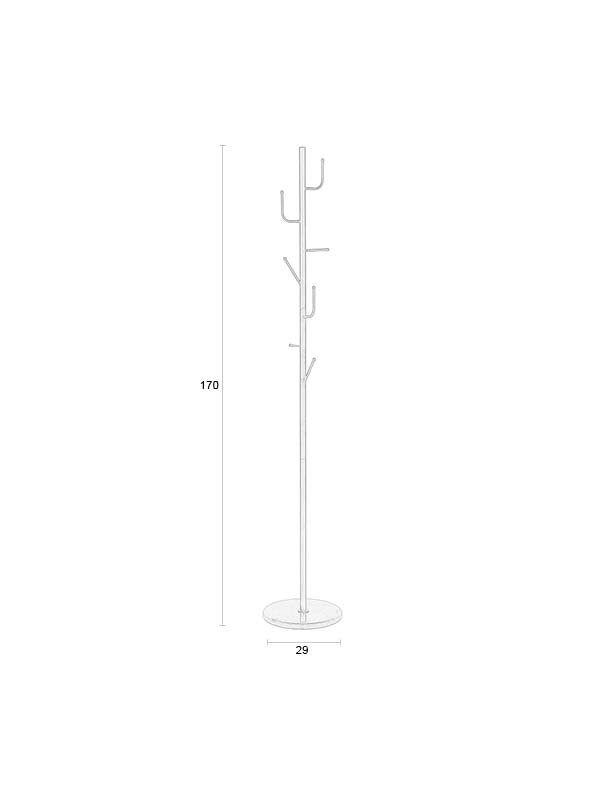 WHITE LABEL LIVING Twiggy fotskammel - svart jern