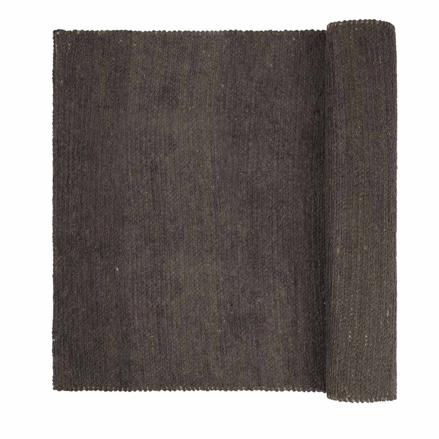 BROSTE COPENHAGEN rechteckiger Arn-Teppich – braune Baumwolle und Jute (200 x 140)