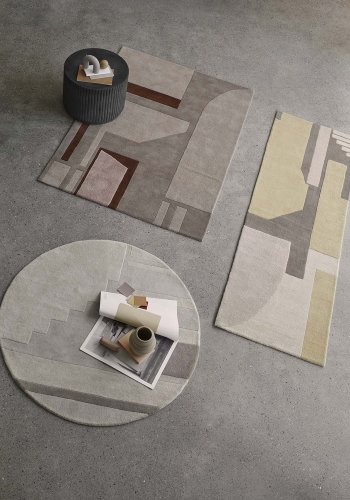 BROSTE COPENHAGEN rundt Rillo salongbord - gr fibersement (56)