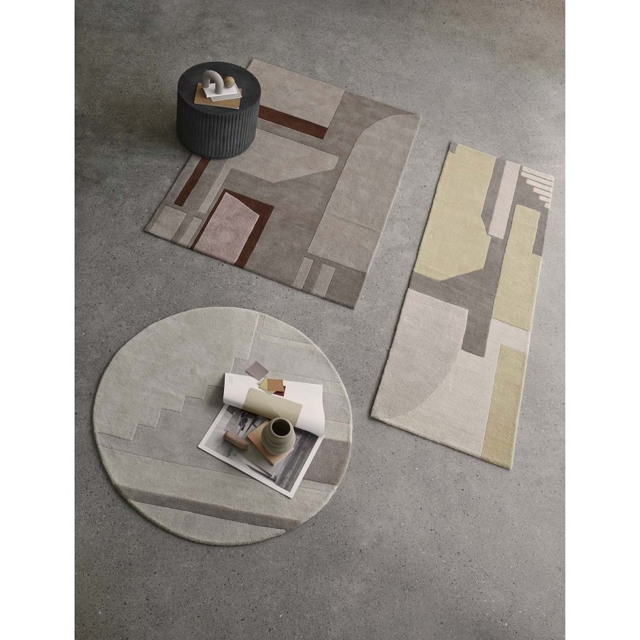 BROSTE COPENHAGEN rundt Rillo salongbord - gr fibersement (56)