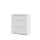 TVILUM Nova  Kommode – Weißes Verbundholz, (84 x 40)