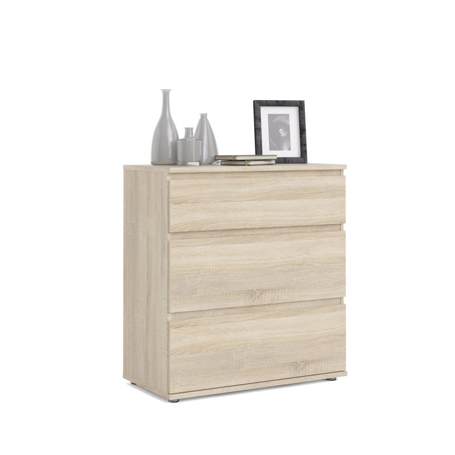 TVILUM Nova Kommode - Naturfarbenes Verbundholz, Eichenstruktur, (84x40)