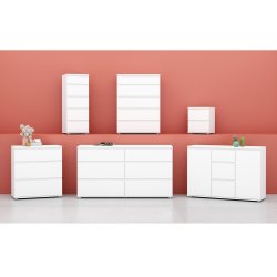 Nova  Kommode - Hvid komposittr, (107x40)