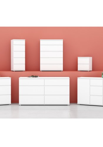 TVILUM Nova  Kommode – Weißes Verbundholz, (107 x 40)