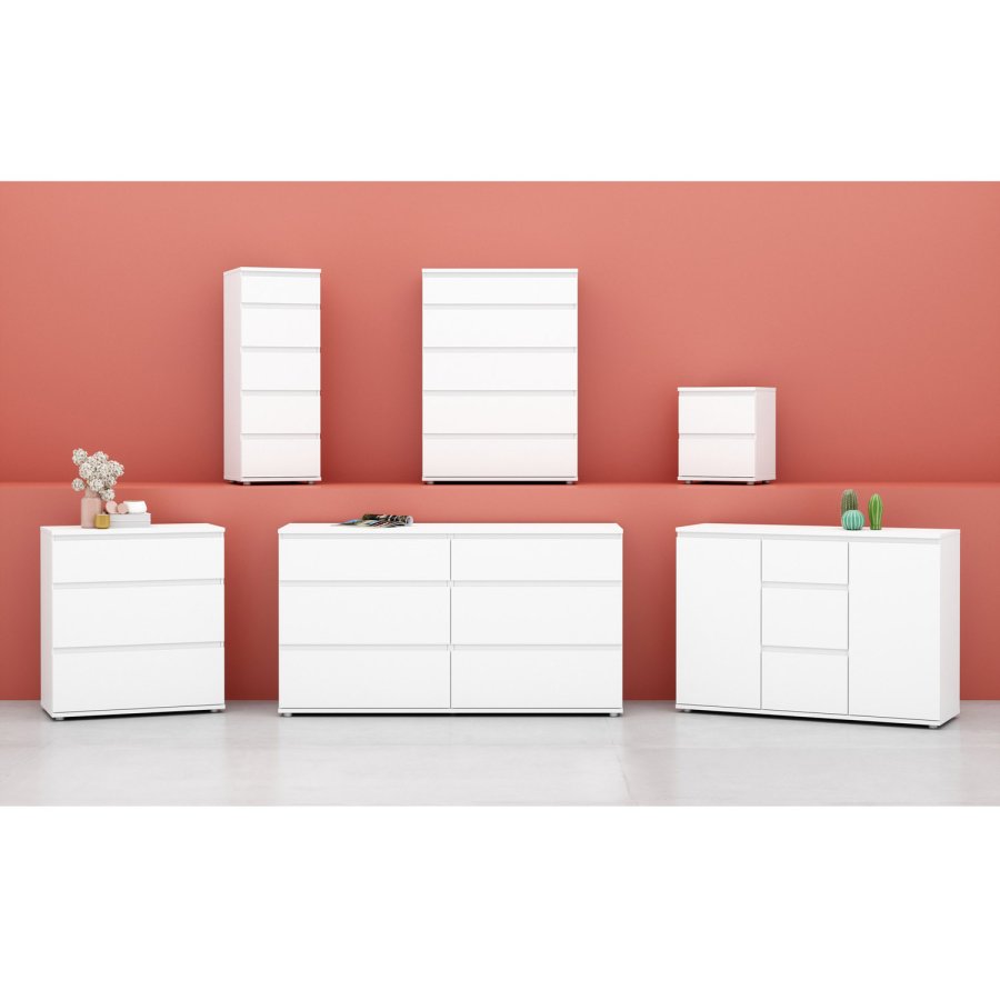 TVILUM Nova  Kommode – Weißes Verbundholz, (107 x 40)