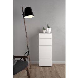 Nova  Kommode - Hvid komposittr, (107x40)