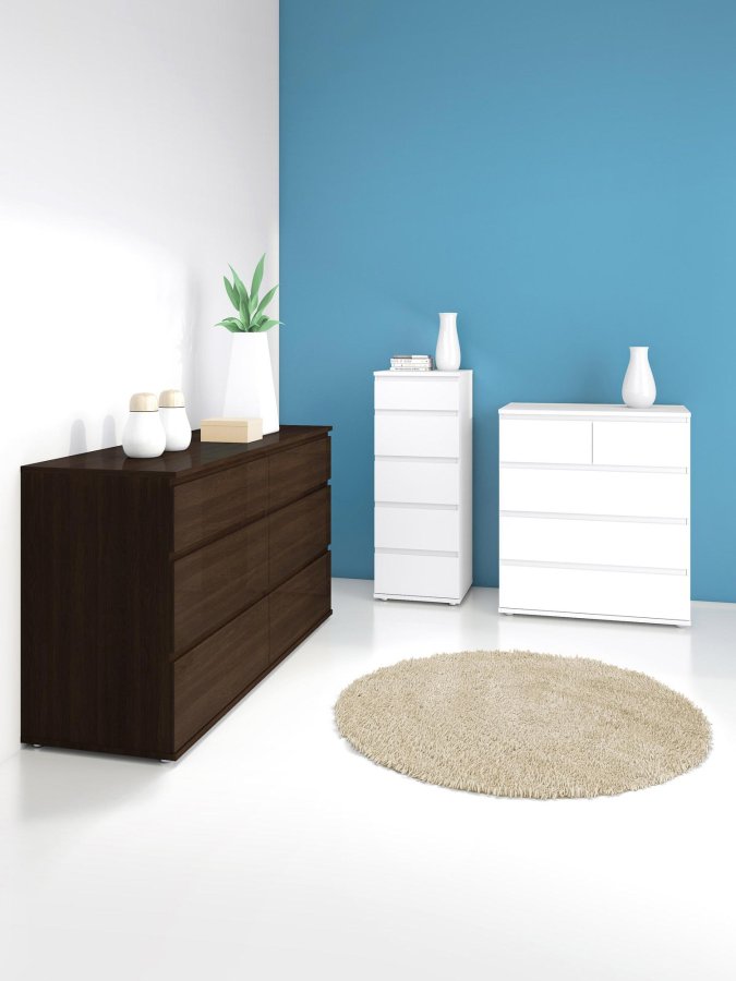 TVILUM Nova  Kommode – Weißes Verbundholz, (107 x 40)