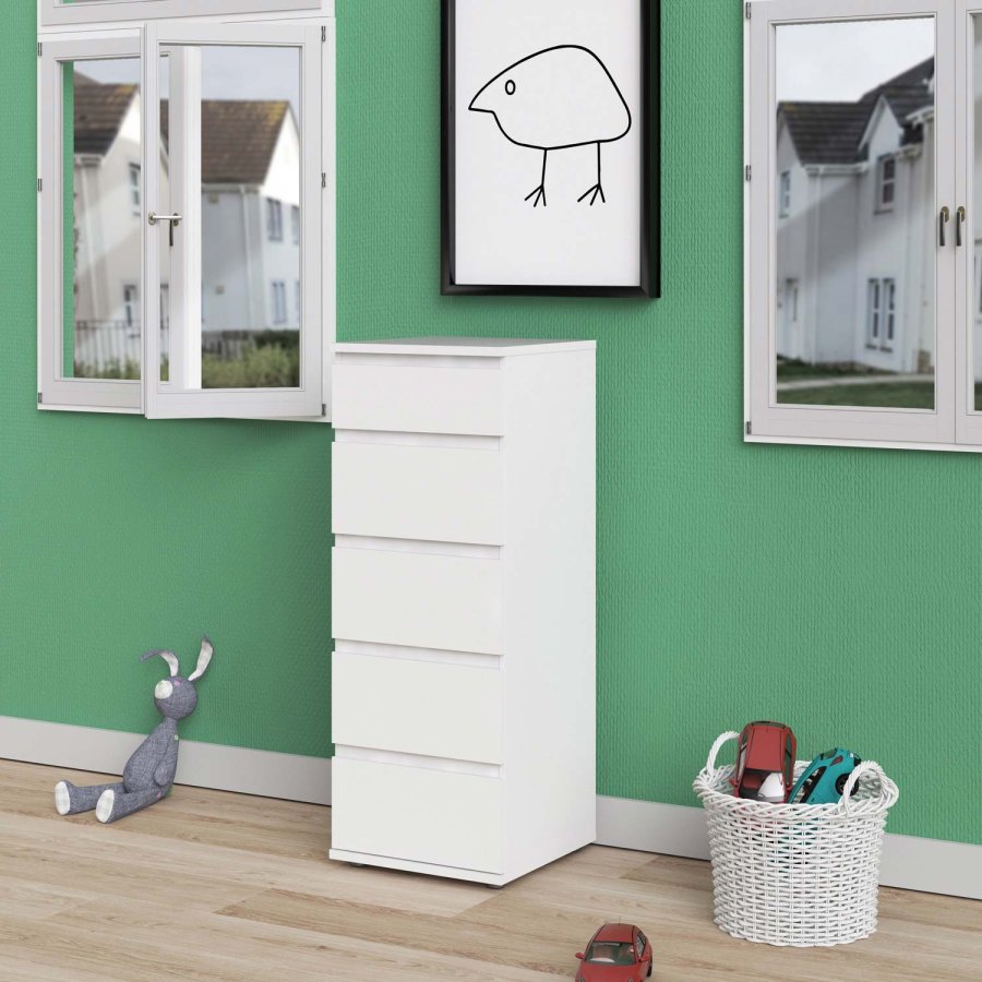 TVILUM Nova  Kommode – Weißes Verbundholz, (107 x 40)