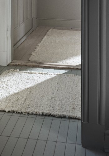 BROSTE COPENHAGEN Smilla teppe, rektangulrt - off white bomull (200x300)