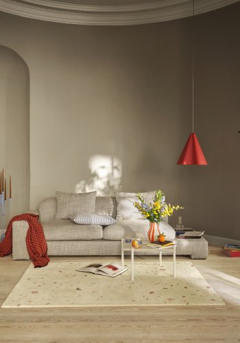 BROSTE COPENHAGEN Farri lysestake - varmt lys grtt jern