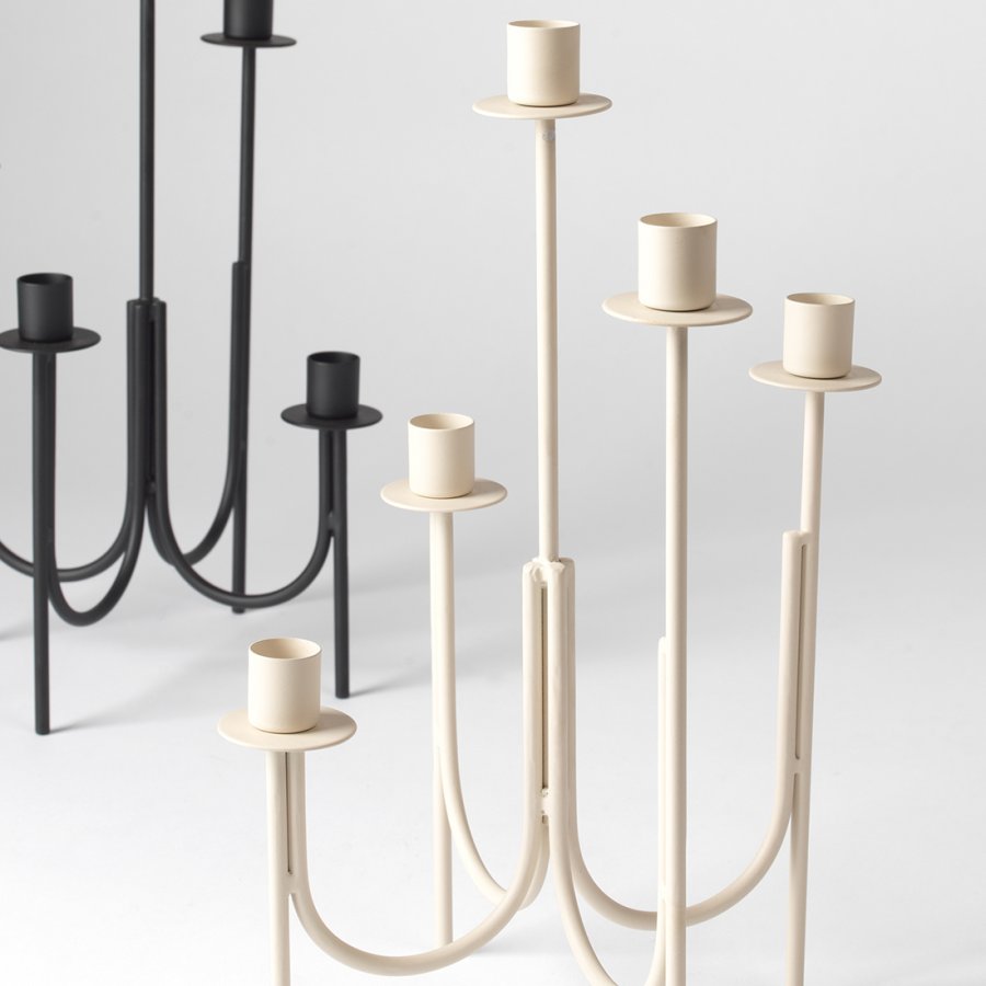 BROSTE COPENHAGEN Farri lysestake - sort jern